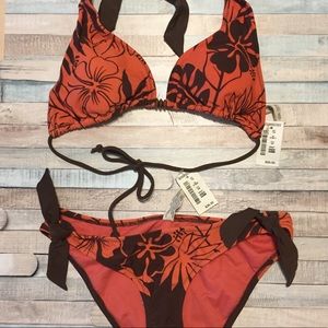 NWT Aeropostale Hawaiian Tropical Print Bikini